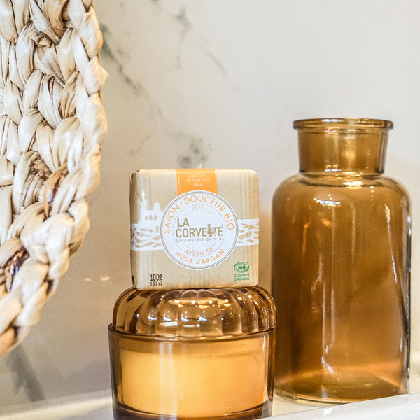 La Corvette サボン・ドゥスール・ビオ アルガンオイル 100g COSMEBIO認証 高保湿 オーガニックソープ フランス製