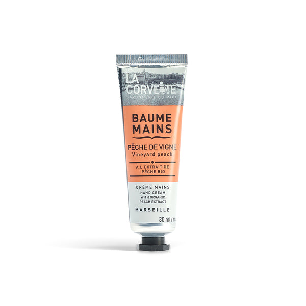 La Corvette ハンドクリーム ヴィンヤードピーチ 30mL オーガニック オリーブオイル配合 フランス製