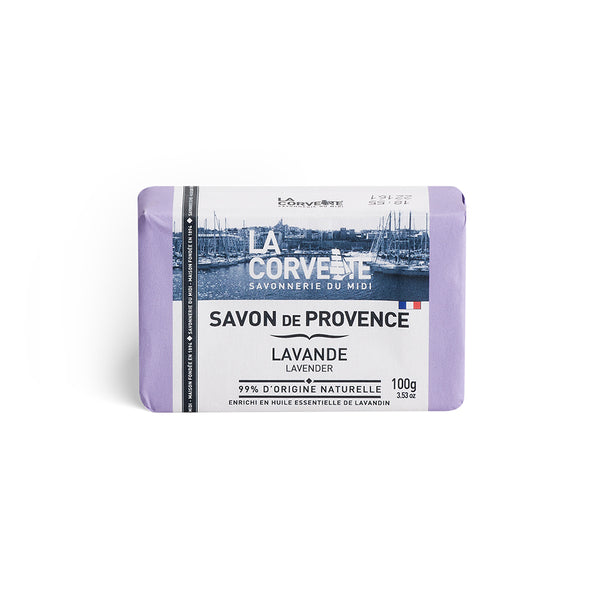 La Corvette サボン・ド・プロヴァンス ラベンダー 100g 南仏プロヴァンスの香り 植物由来 フレグランスソープ フランス製