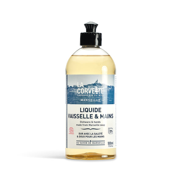 La Corvette ディッシュソープ 無香料 500mL ECOCERTナチュラル洗剤認証 敏感肌向け フランス製