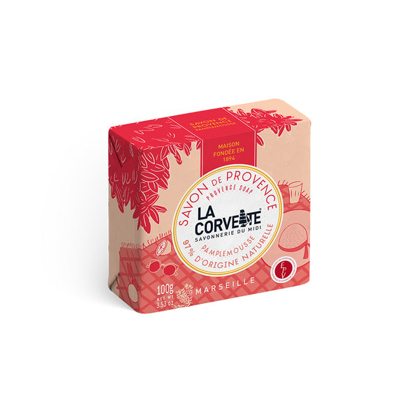 La Corvette サボン・ド・プロヴァンス グレープフルーツ 100g フレッシュで爽やかな香り 植物由来 フレグランスソープ フランス製