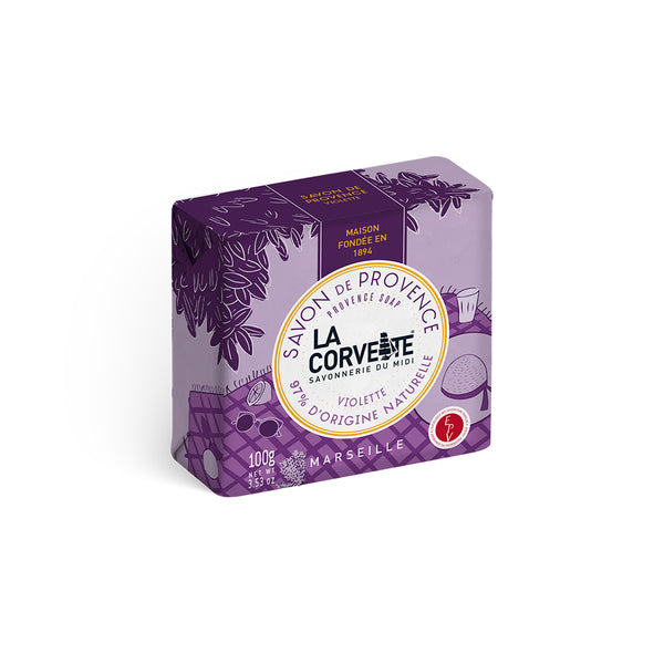 La Corvette サボン・ド・プロヴァンス バイオレット 100g すみれのようにやさしい香り 植物由来 フレグランスソープ フランス製