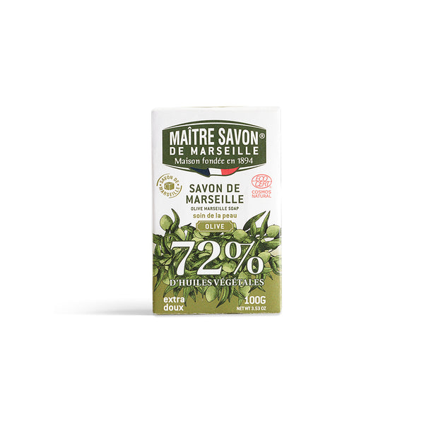 Maitre Savon de Mareille マルセイユ石鹸 オリーブ 100g ECOCERT認証 無添加 フランス製