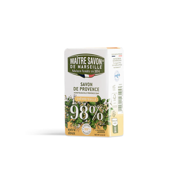 Maitre Savon de Marseille サボン・ド・プロヴァンス ハニーサックル 100g 甘くやさしい香り 植物由来 フレグランスソープ フランス製