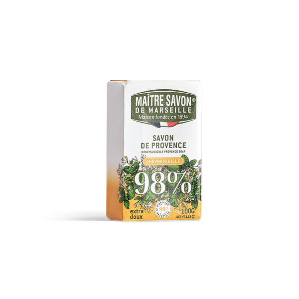 Maitre Savon de Marseille サボン・ド・プロヴァンス ハニーサックル 100g 甘くやさしい香り 植物由来 フレグランスソープ フランス製
