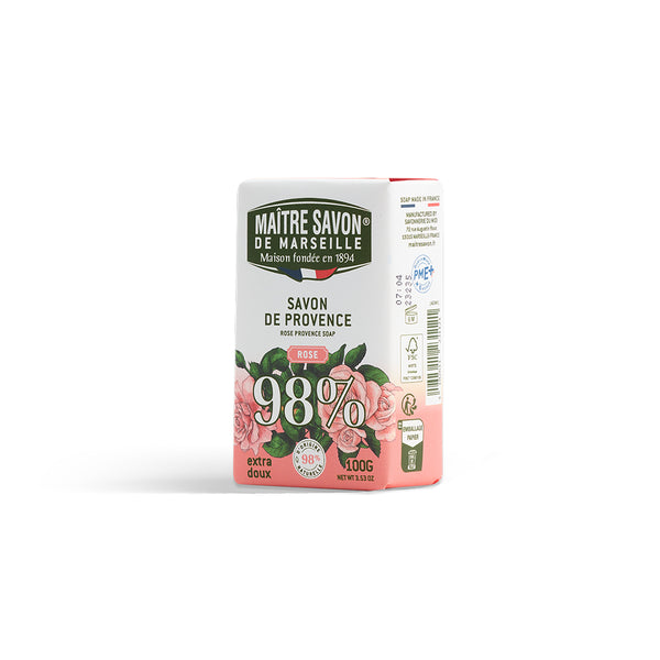 Maitre Savon de Marseille サボン・ド・プロヴァンス ローズ 100g 華やかな香り 植物由来 フレグランスソープ フランス製