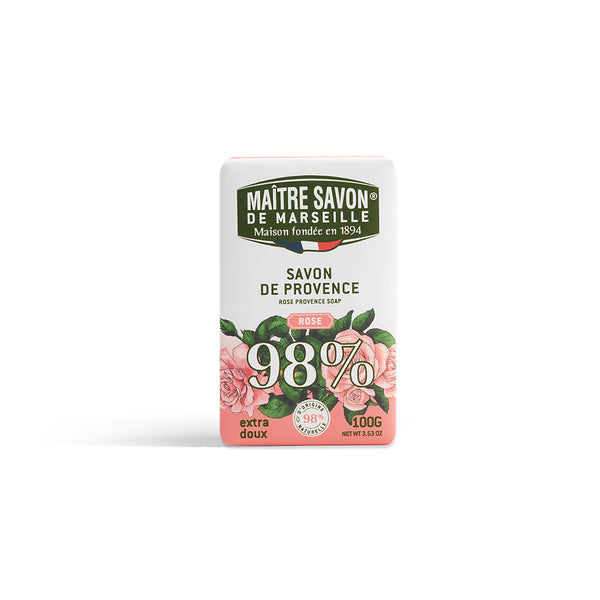 Maitre Savon de Marseille サボン・ド・プロヴァンス ローズ 100g 華やかな香り 植物由来 フレグランスソープ フランス製