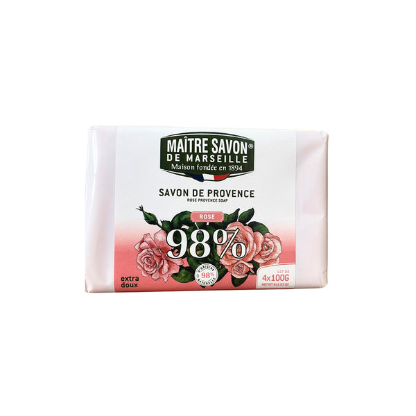 Maitre Savon de Marseille サボン・ド・プロヴァンス ローズ 100g 南仏プロヴァンスの香り 植物由来 フレグランスソープ フランス製
