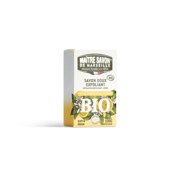 Maitre Savon de Marseille サボン・ド・プロヴァンス・ビオ レモン 100g COSMOSオーガニック認証 さわやかな香り オーガニックソープ フランス製
