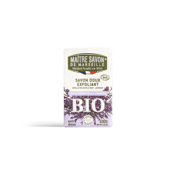 Maitre Savon de Marseille サボン・ド・プロヴァンス・ビオ ラベンダー 100g COSMOSオーガニック認証 天然香料配合 オーガニックソープ フランス製