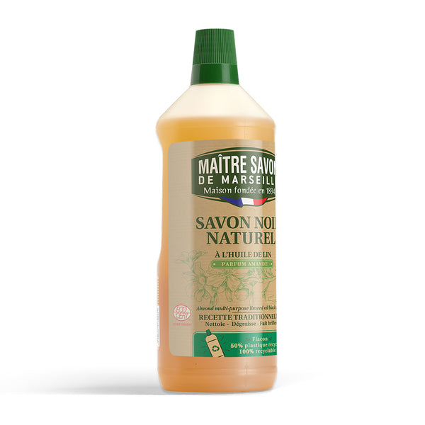 Maitre Savon de Marseille サボンノワール アーモンド 1L ECOCERT認証 天然由来成分100% アーモンドの香り 住居用多目的洗剤 フランス製