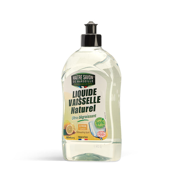 Maitre Savon de Marseille ディッシュソープ レモン 500mL ECOCERT認証 天然由来成分99.7% 食器用洗剤 手肌にやさしい フランス製