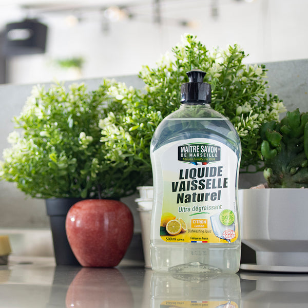 Maitre Savon de Marseille ディッシュソープ レモン 500mL ECOCERT認証 天然由来成分99.7% 食器用洗剤 手肌にやさしい フランス製