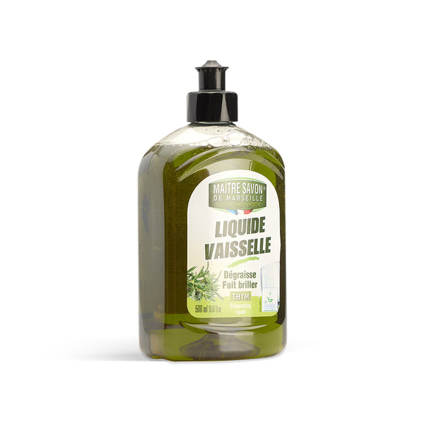 Maitre Savon de Marseille ディッシュソープ タイム 500mL エコラベル認証 植物由来 食器用洗剤 フランス製