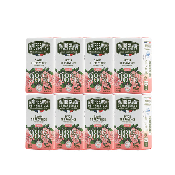 Maitre Savon de Marseille サボン・ド・プロヴァンス ローズ 100g 華やかな香り 植物由来 フレグランスソープ フランス製