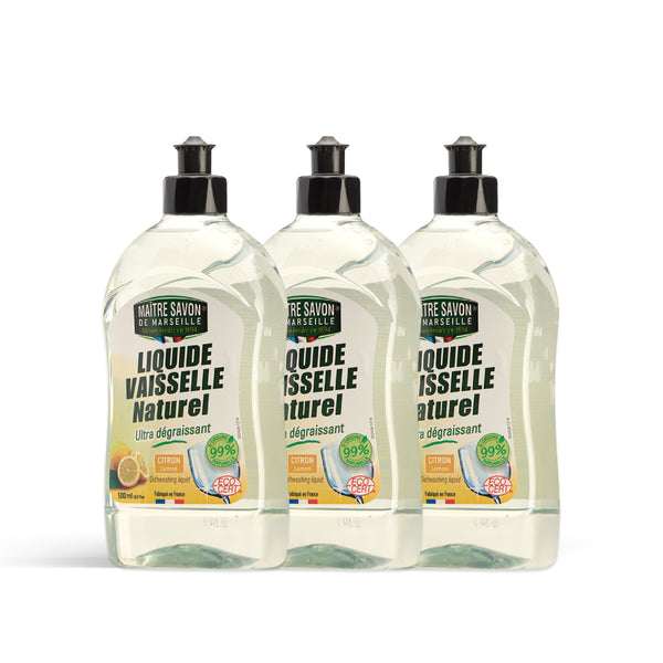 Maitre Savon de Marseille ディッシュソープ レモン 500mL ECOCERT認証 天然由来成分99.7% 食器用洗剤 手肌にやさしい フランス製