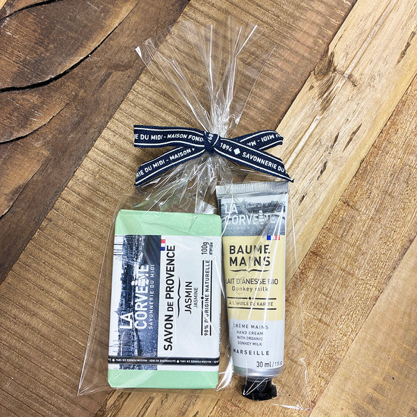 【ラッピング対応ギフト】ジャスミンソープ&ハンドクリームセット**9/23まで20%OFF