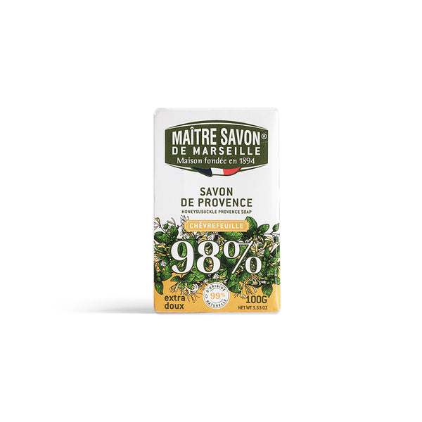 Maitre Savon de Marseille サボン・ド・プロヴァンス ハニーサックル 100g 甘くやさしい香り 植物由来 フレグランスソープ フランス製