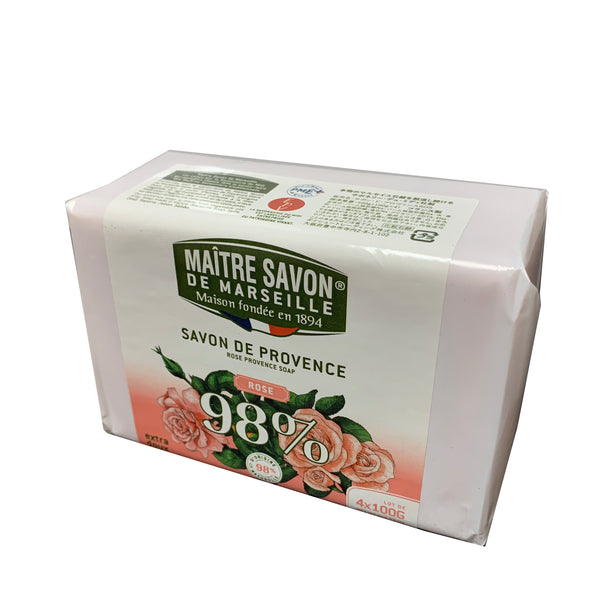 Maitre Savon de Marseille サボン・ド・プロヴァンス ローズ 100g フローラルな香り 植物由来 フレグランスソープ フランス製