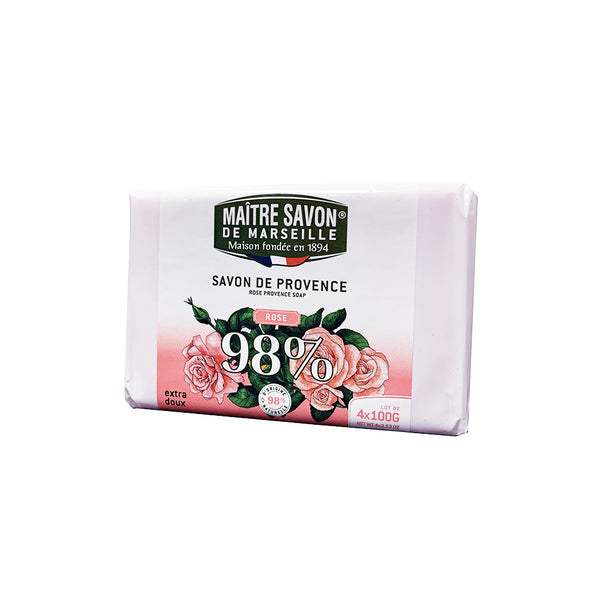 Maitre Savon de Marseille サボン・ド・プロヴァンス ローズ 100g フローラルな香り 植物由来 フレグランスソープ フランス製