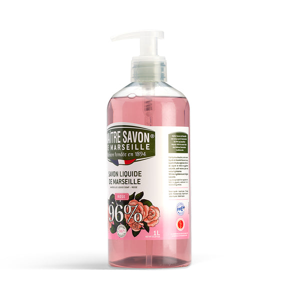 Maitre Savon de Marseille リキッドソープ ローズ 500mL 植物由来成分配合 保湿 フランス製