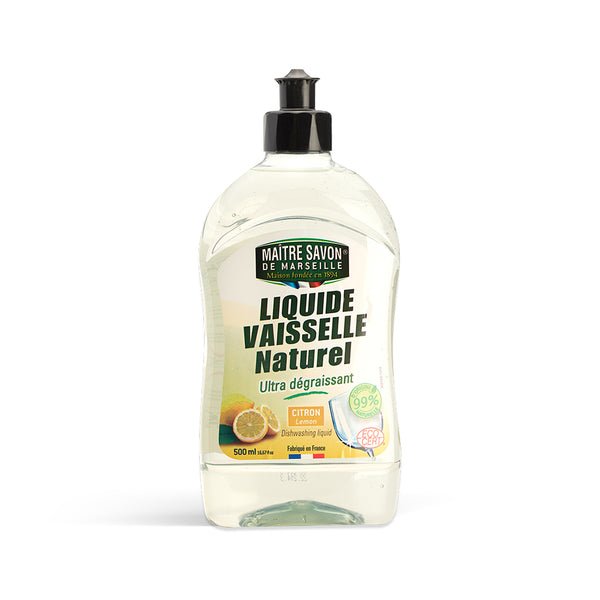 Maitre Savon de Marseille ディッシュソープ レモン 500mL ECOCERT認証 天然由来成分99.7% 食器用洗剤 手肌にやさしい フランス製